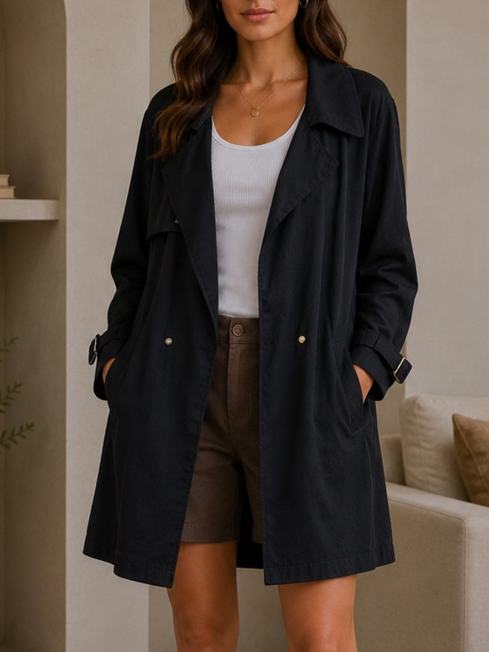 Peter Nygard Black Long‎ Jacket